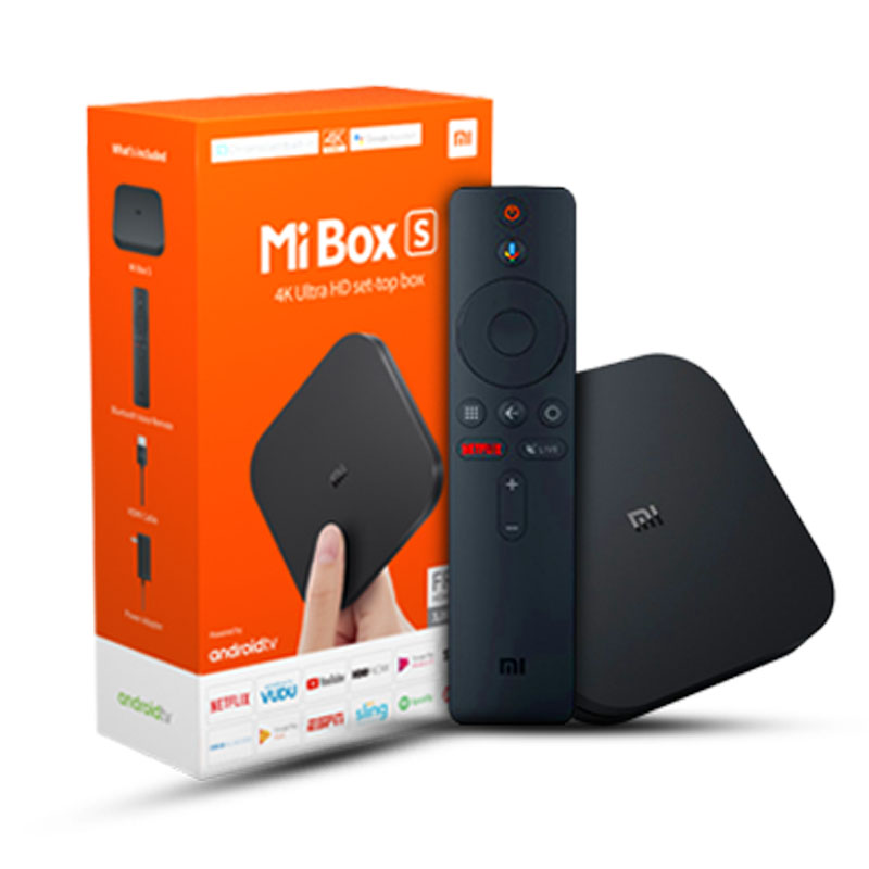 Xiaomi Mi Box S  4K HDR Android TV with Google Assistant Remote